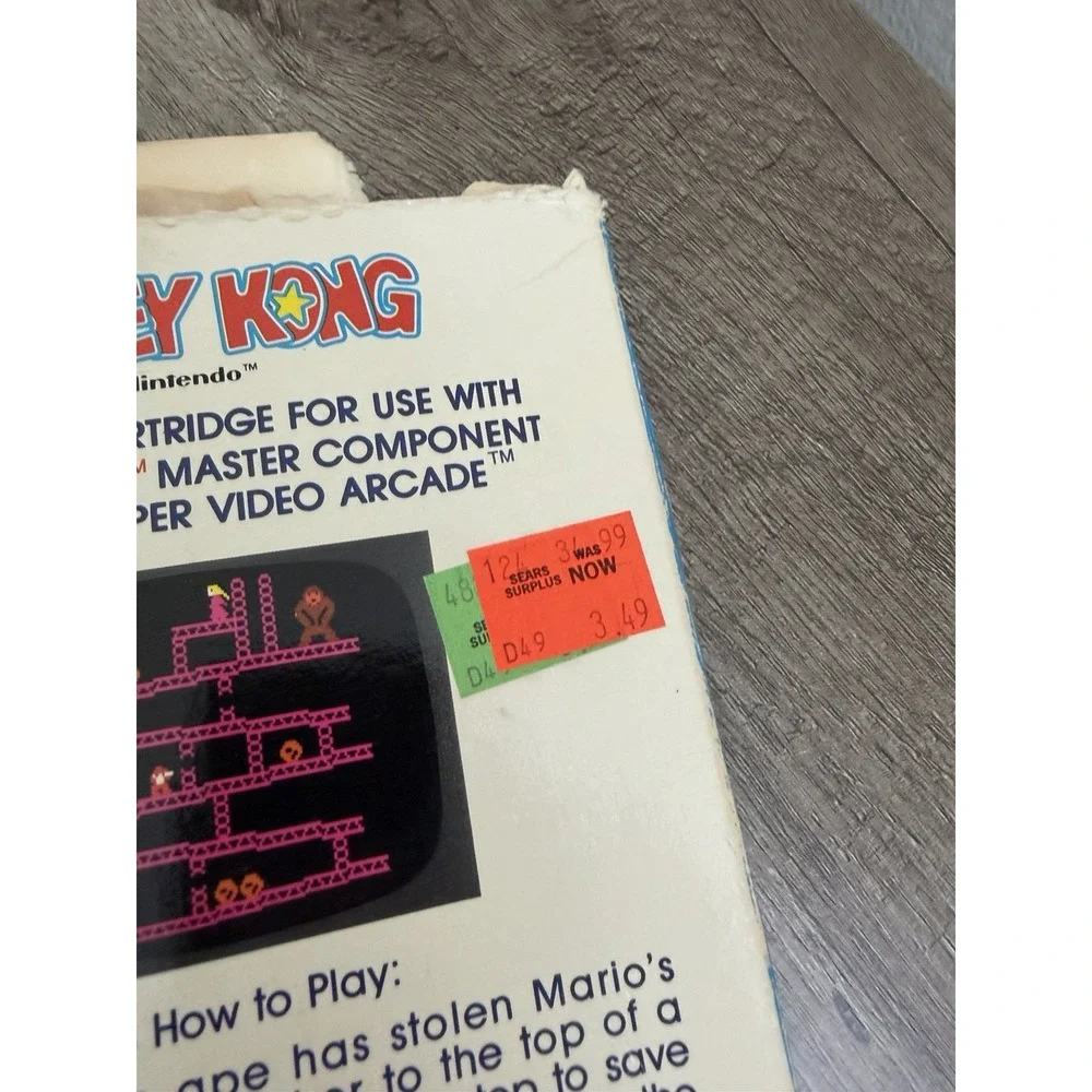 Donkey Kong (Intellivision, 1982) GAME BOX ONLY